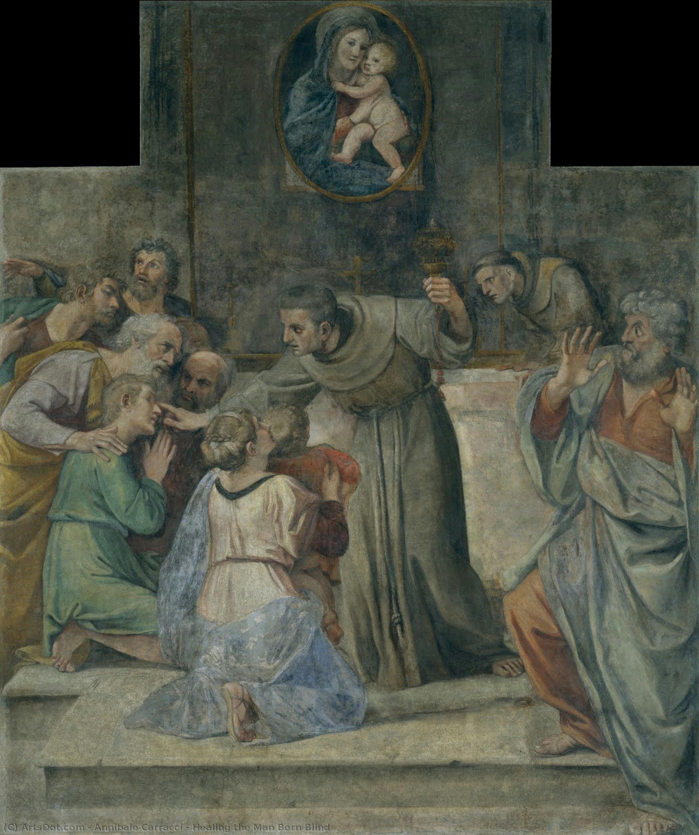 Healing The Man Born Blind — Анибале Карачи