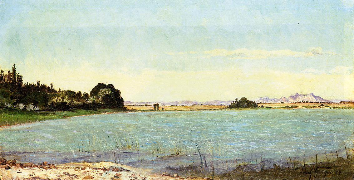 A Lake In Southern France — Paul Camille Guigou