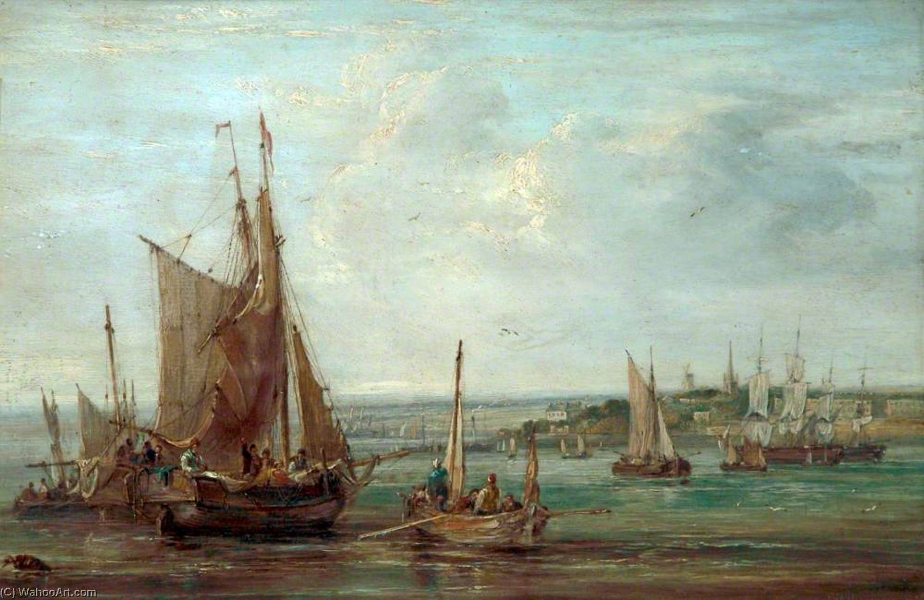 Fishing Boats On The Mersey — Samuel Williamson