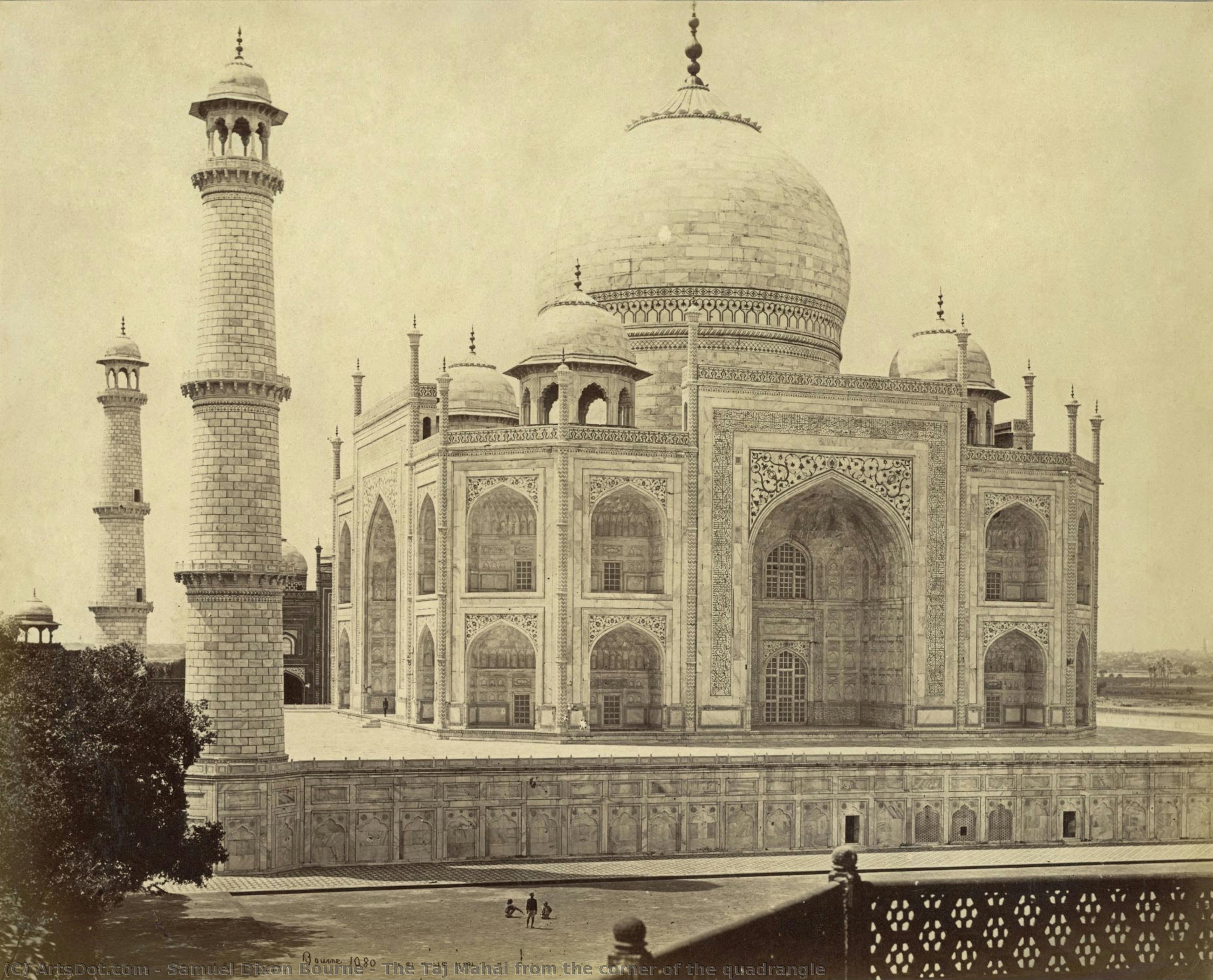 The Taj Mahal From The Corner Of The Quadrangle — Samuel Dixon Bourne