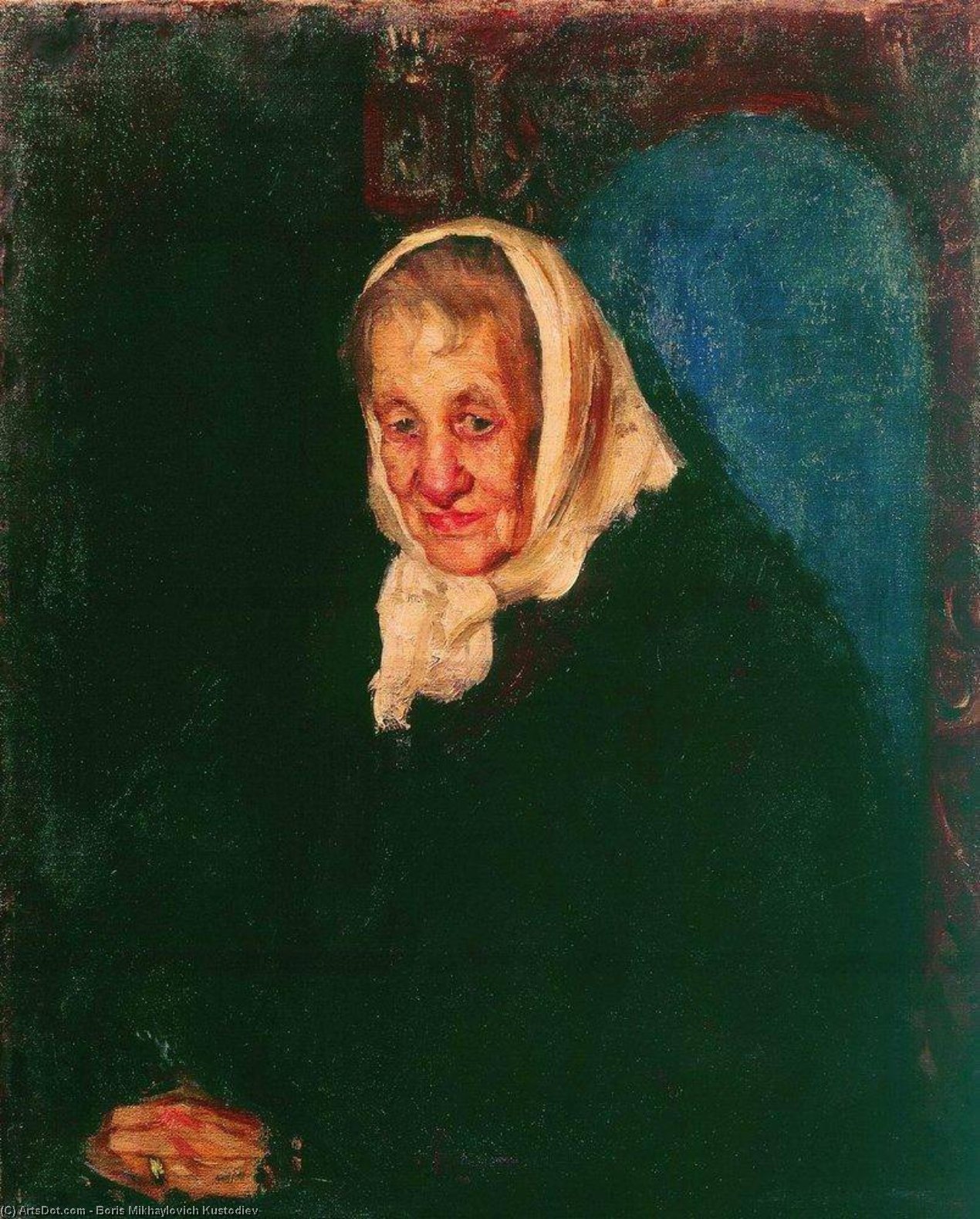 Portrait Of Julia Petrovna Greek — Boris Mikhailovich Kustodiev