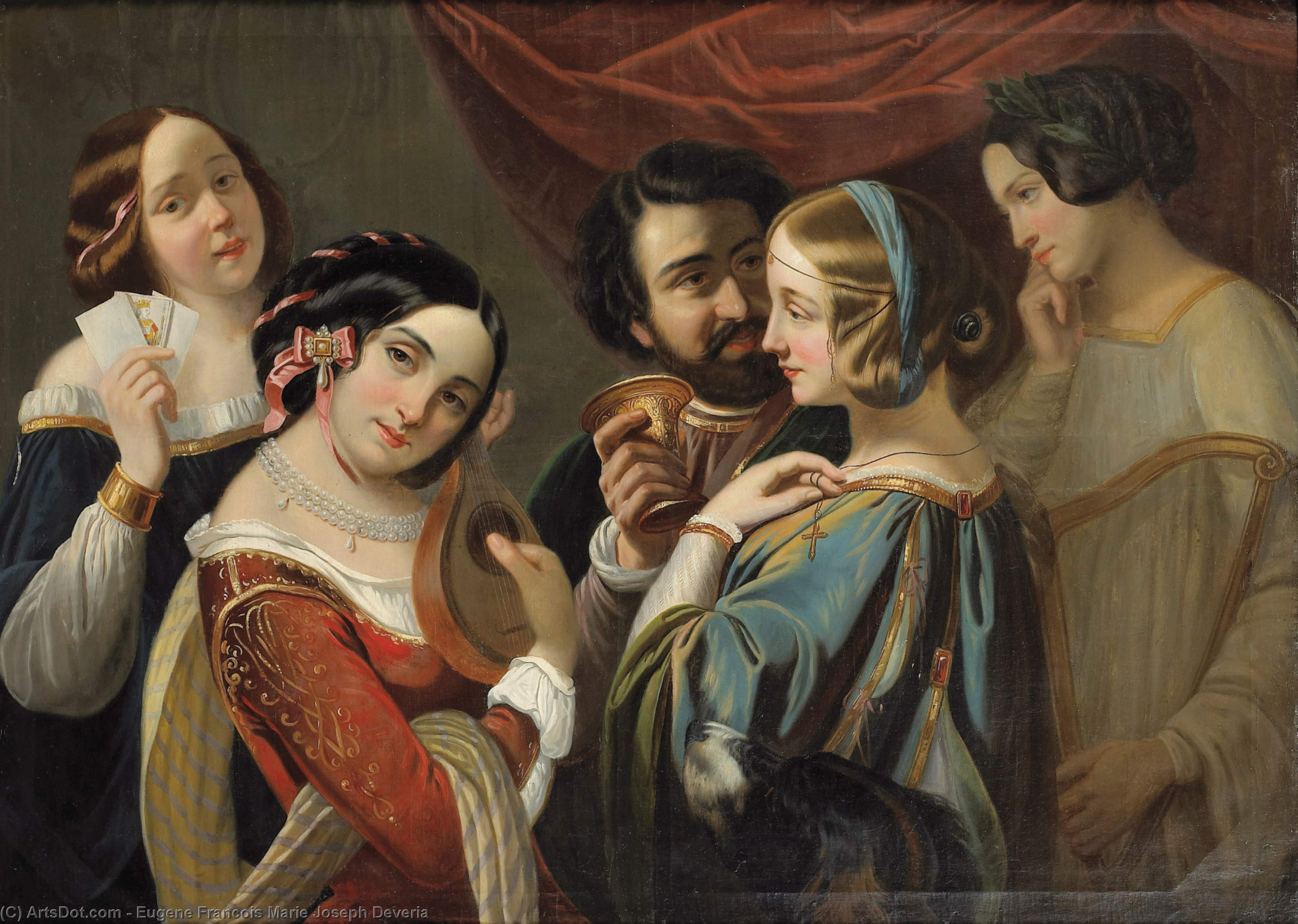Musical Interlude — Eugene Francois Marie Joseph Deveria