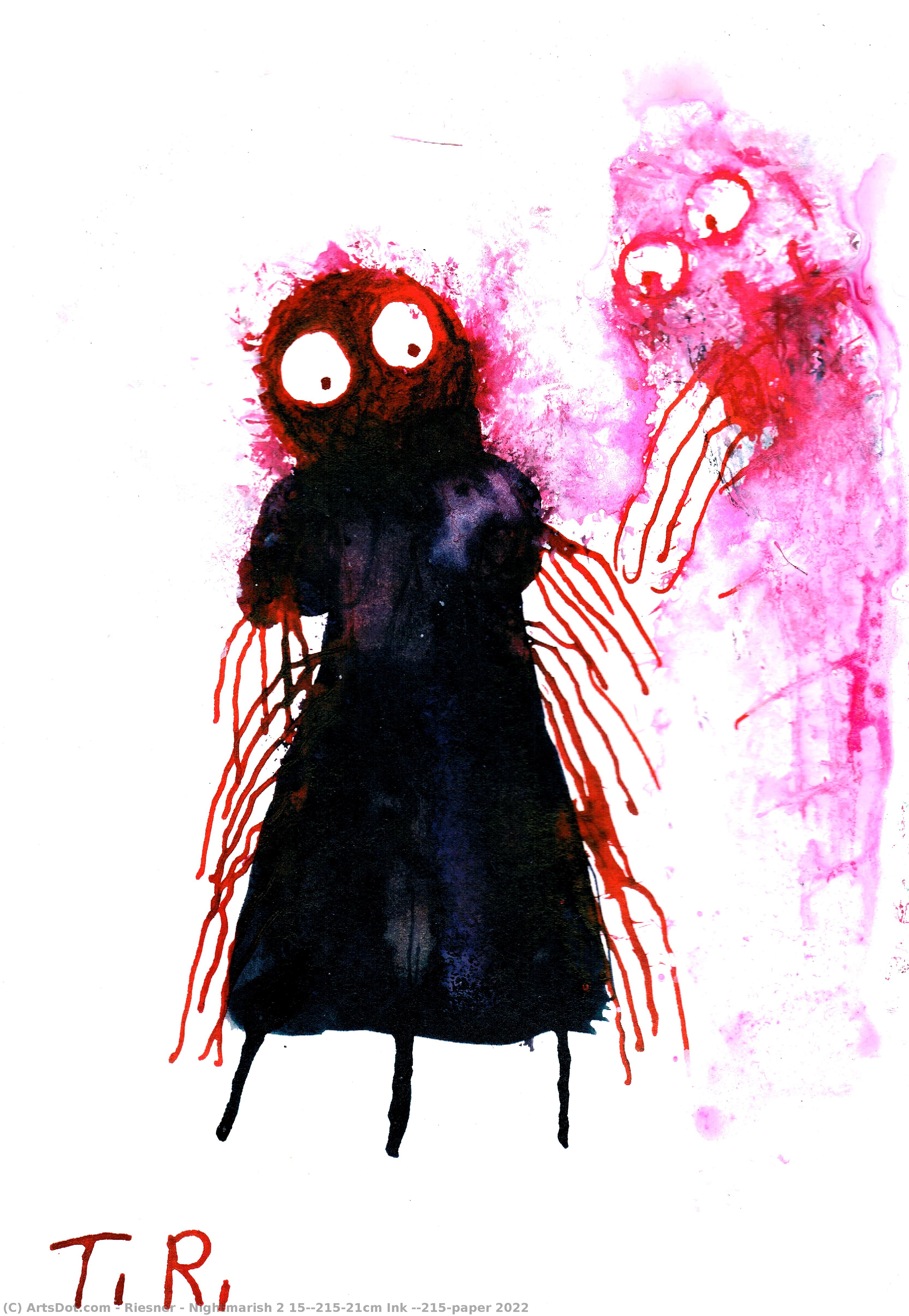 Nightmarish 2 15×21cm Ink ×paper 2022 — Томас Риснер