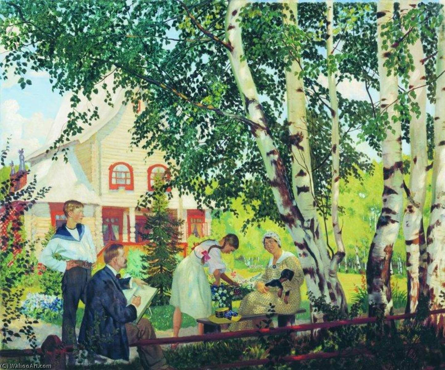 My House (also Known As The Artist's Family) — Boris Kustodijev