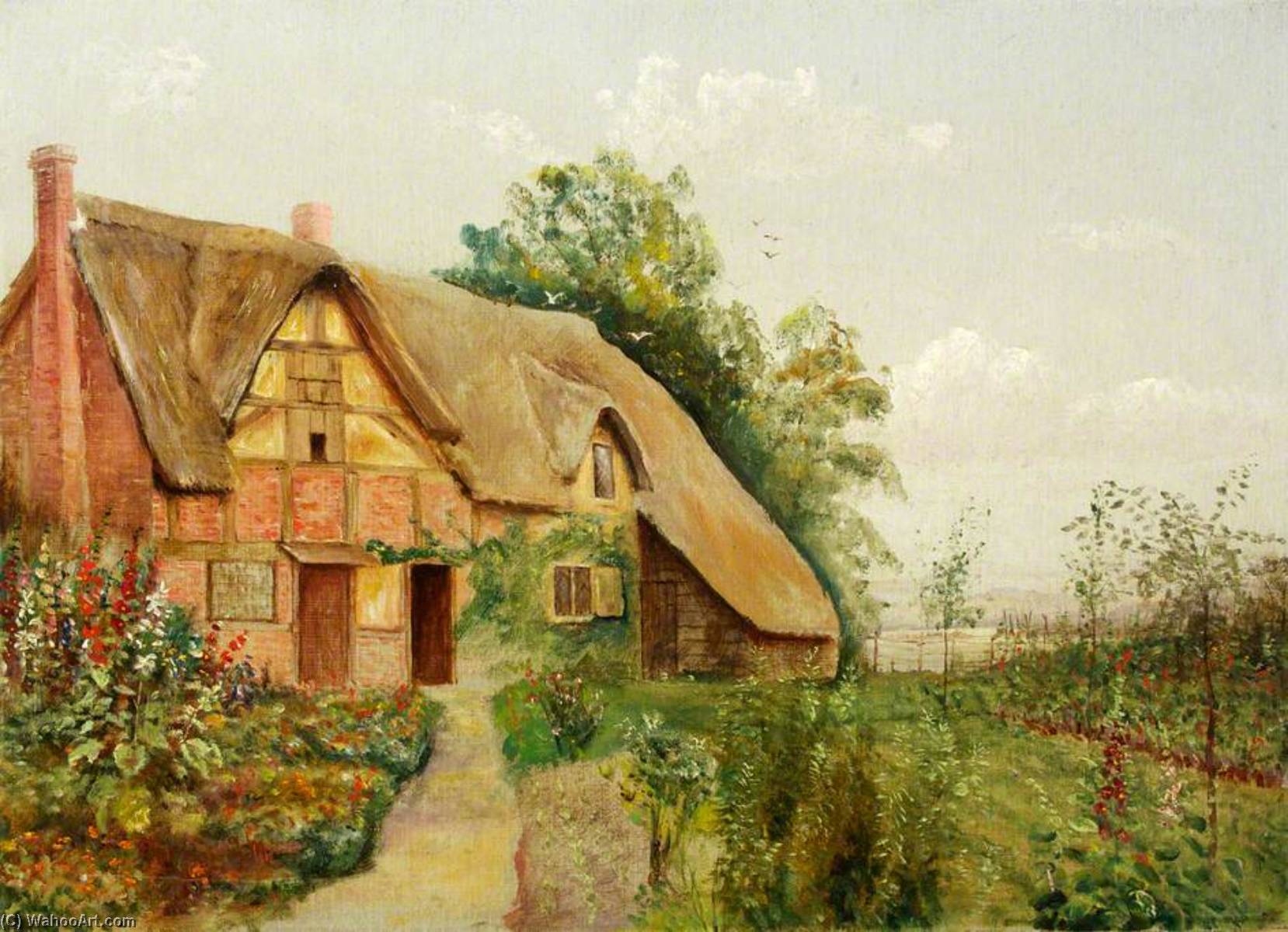 Cottage And Garden — John Arthur Evans
