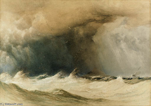 Off Fingle's Cave, Staffa, Argyllshire — Anthony Vandyke Copley Fielding