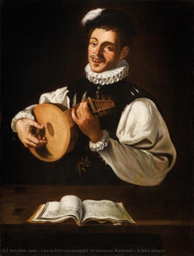 A Lute Player — Cecco Del Caravaggio (francesco Buoneri)
