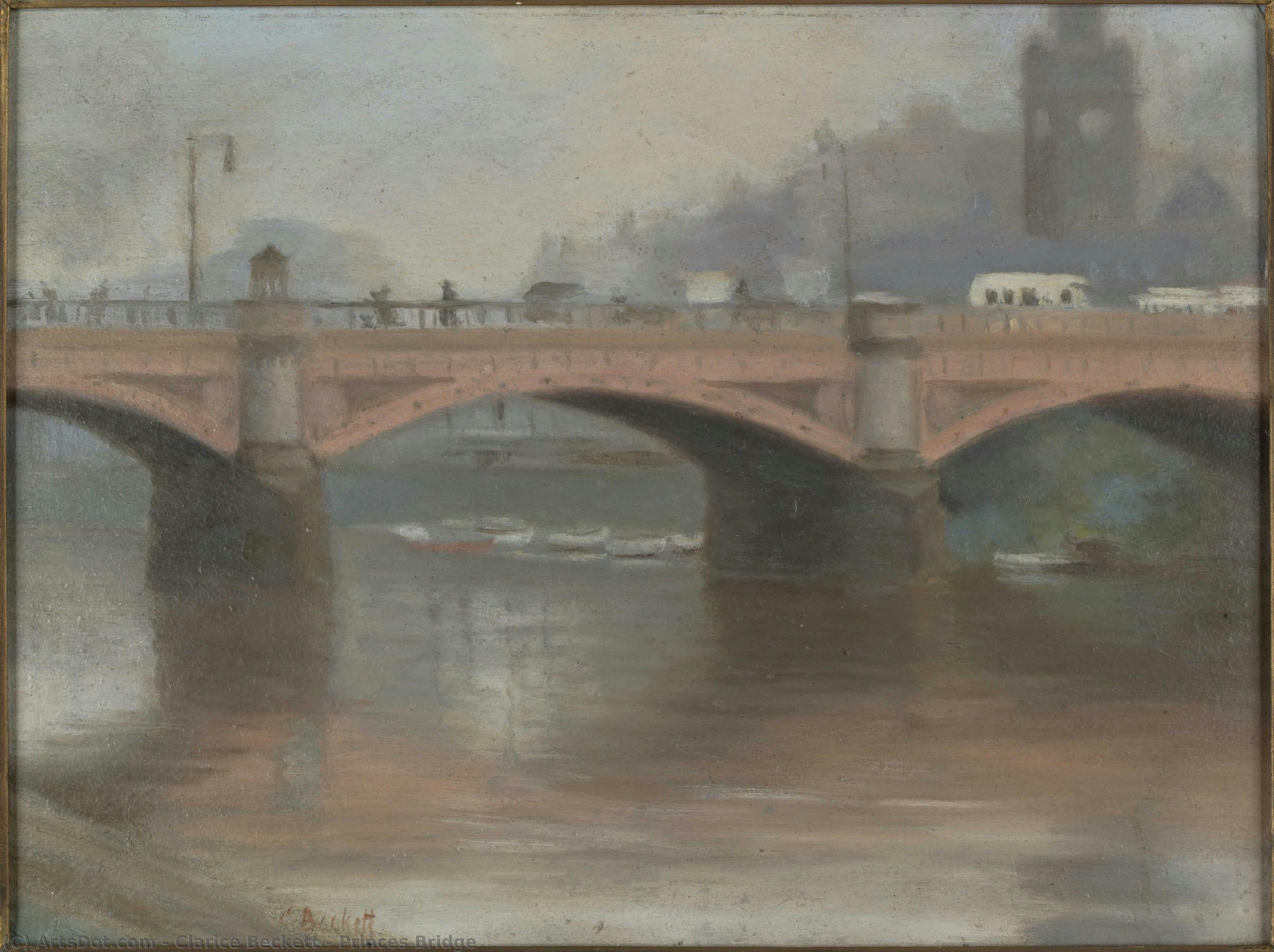 Princes Bridge — Clarice Beckett