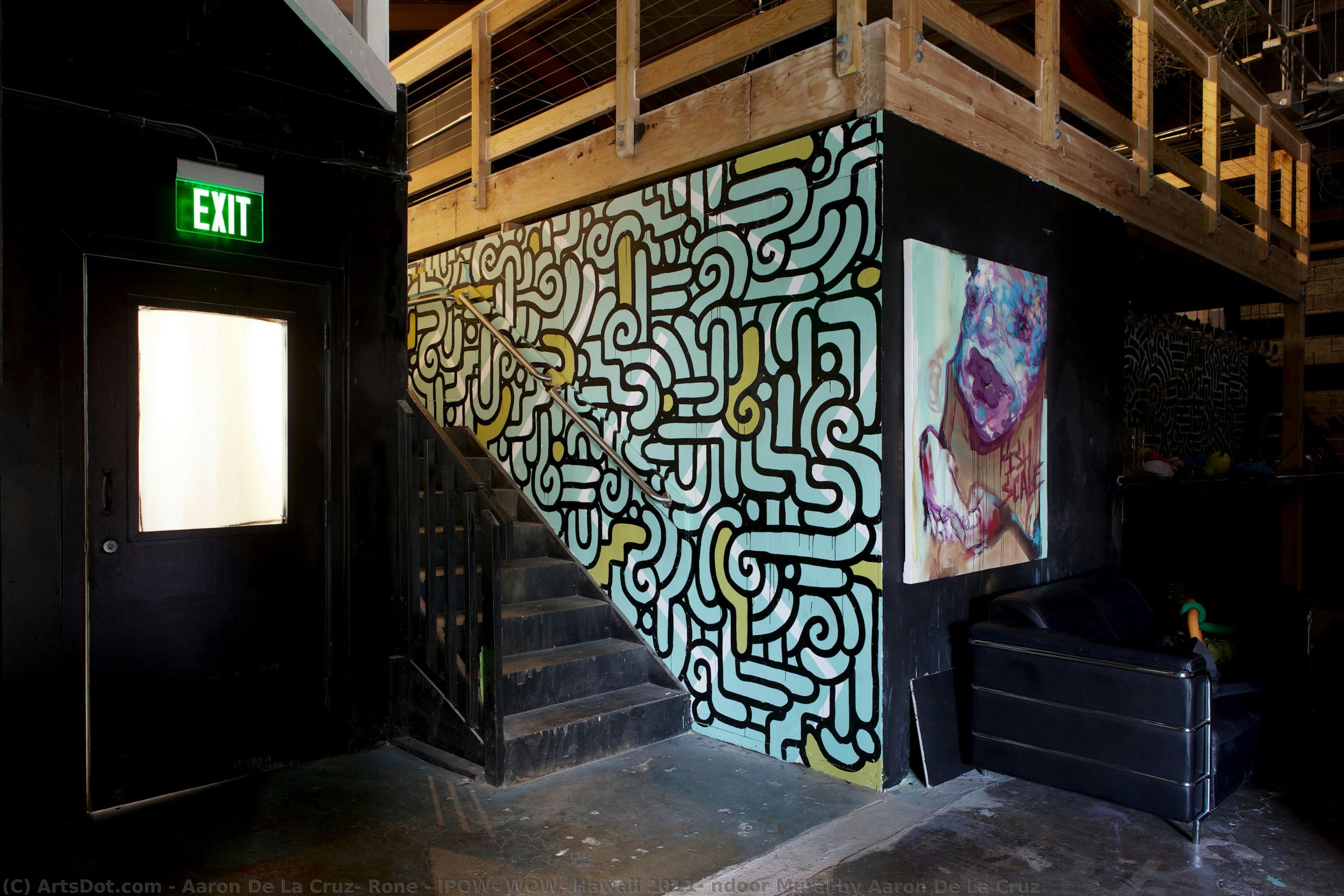 Ipow! Wow! Hawaii 2011: Ndoor Mural By Aaron De La Cruz — Aaron De La Cruz, Rone