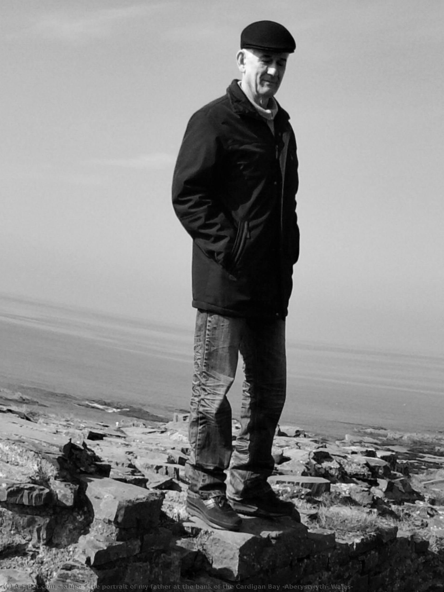 The Portrait Of My Father At The Bank Of The Cardigan Bay (aberystwyth, Wales) — Алфред Фреди Крупа