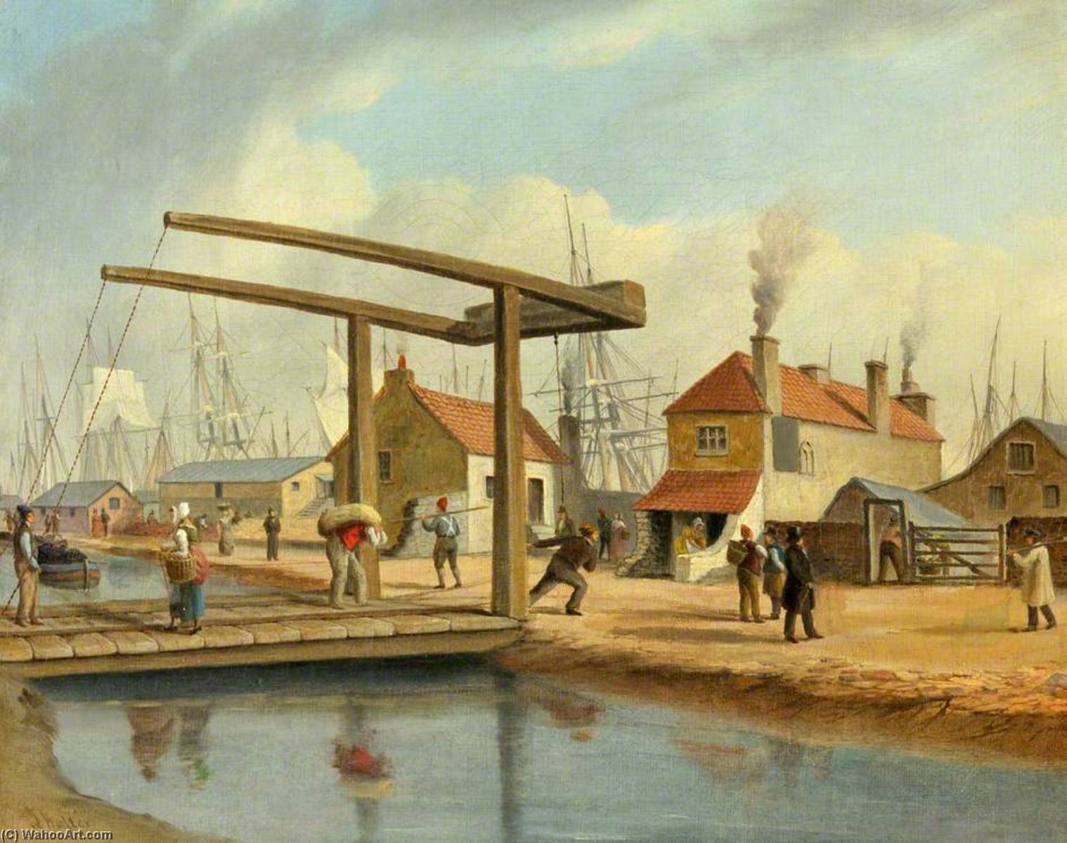The Monmouthshire Canal At Newport — Joseph Walter