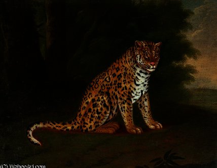 A Leopard In A Landscape — Жак Лоран Агасе