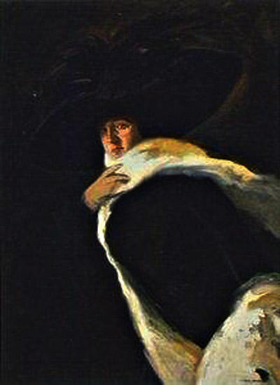 Mujer Con Sombrero — Julio Vila Y Prades