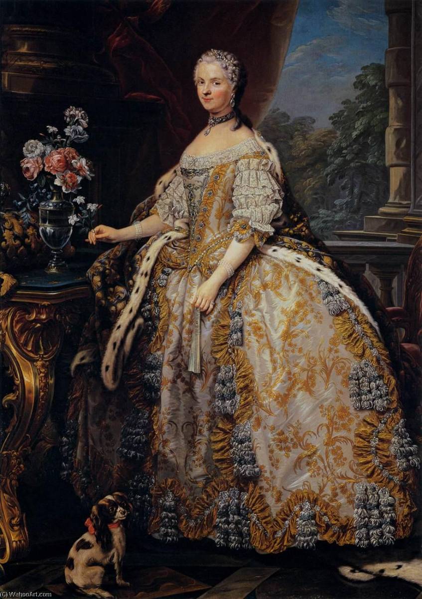 Portrait Of Marie Leszczynska, Queen Of France — Charles-andré Van Loo