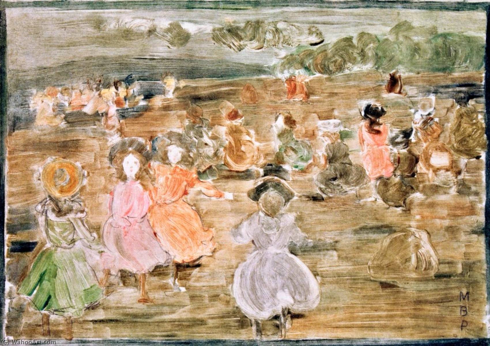 Figures By The Shore — Maurice Brazil Prendergast