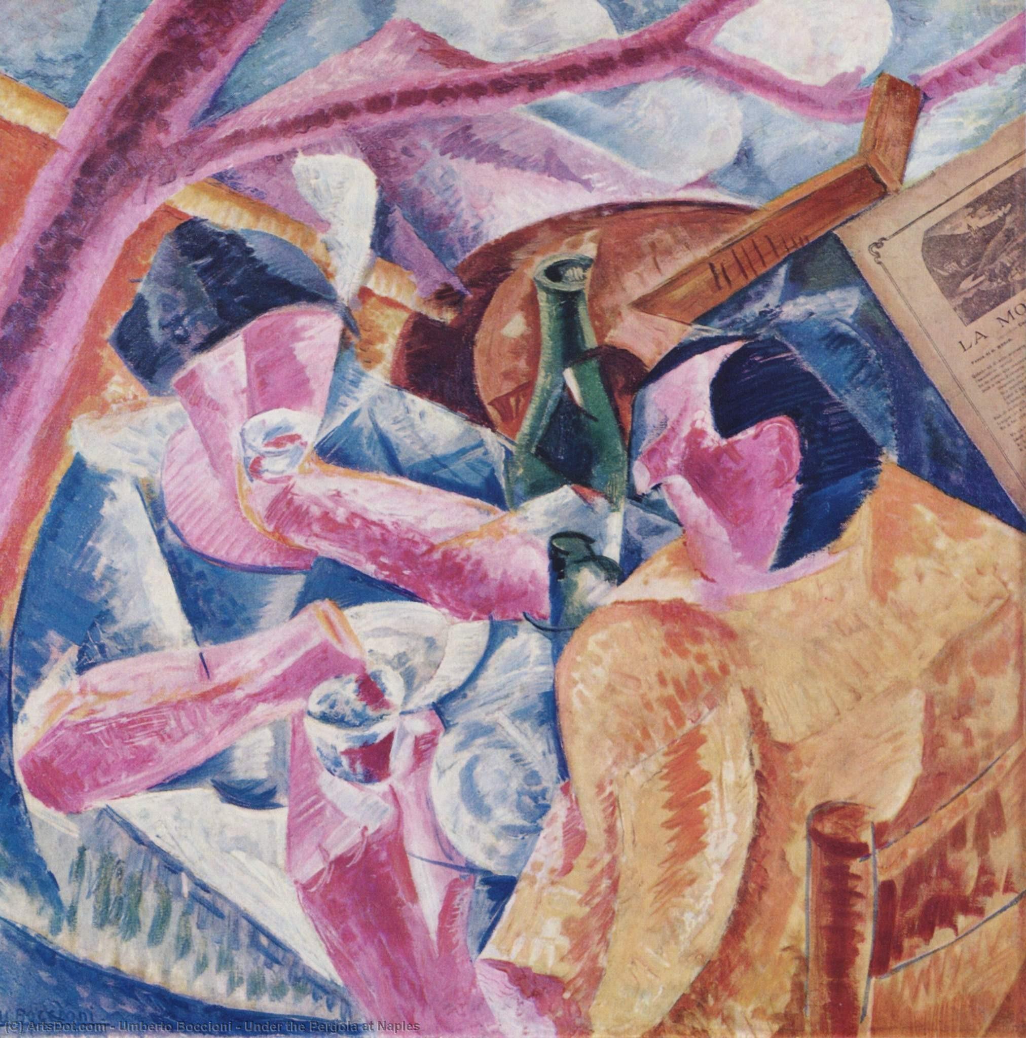 Unter Der Pergola Zu Neapel — Umberto Boccioni