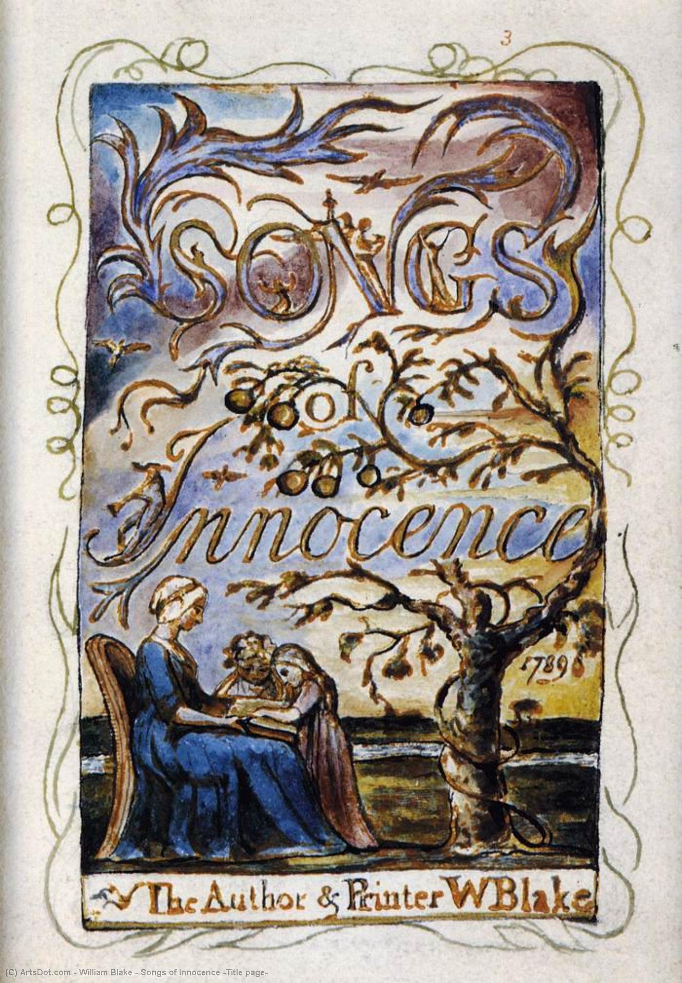 Songs Of Innocence (title Page) — William Blake