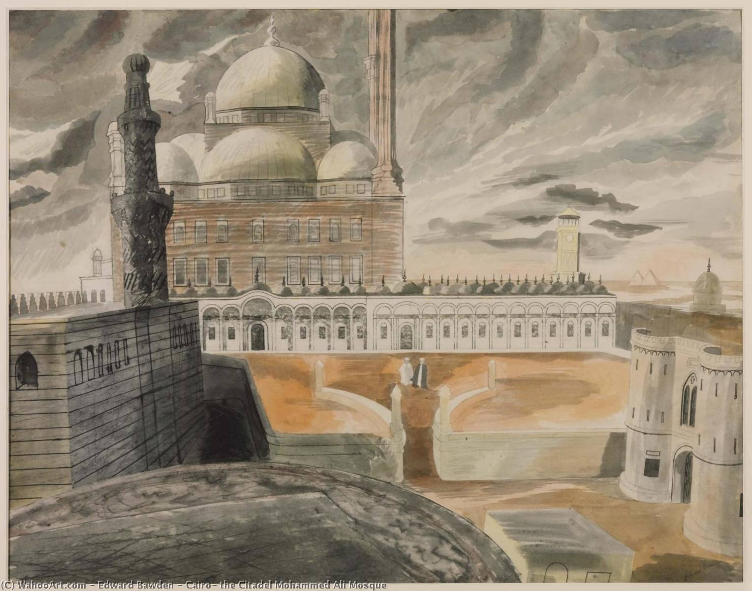Cairo, The Citadel Mohammed Ali Mosque — Edward Bawden