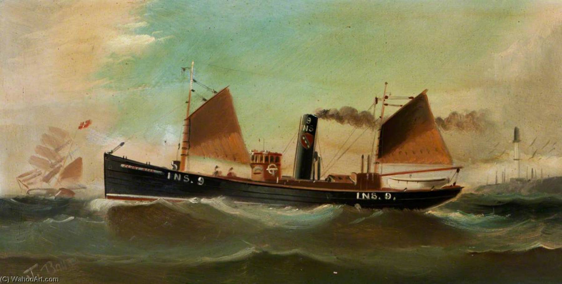 Study Of Fishing Boat 'cluny Hill' — J. Bourne