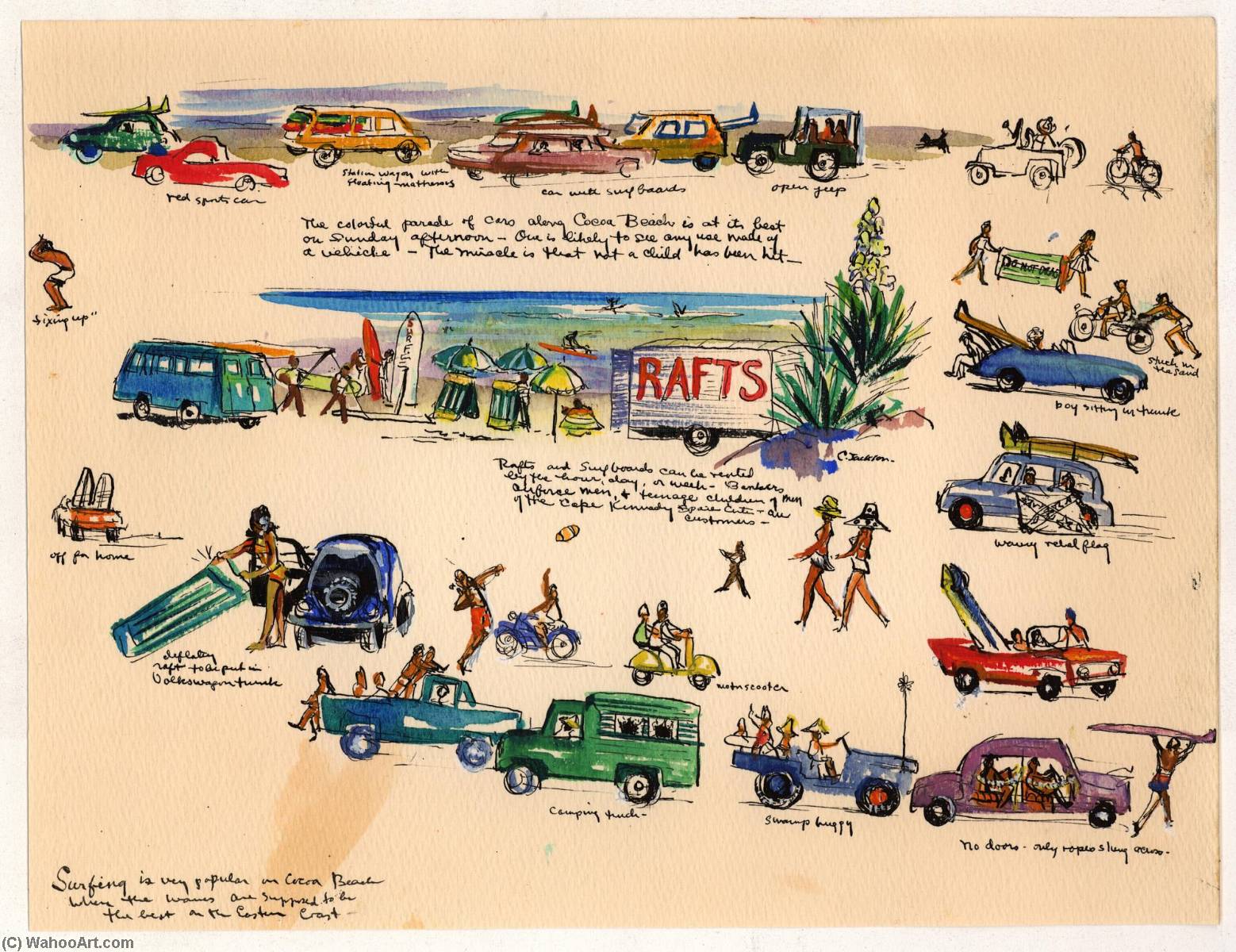 The Colorful Parade Of Cars Along Cocoa Beach — Chrystal Jackson