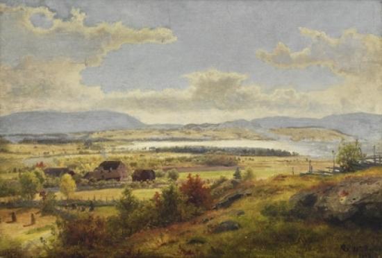 Norwegian Ask Gods 1848 Ask Estate 1848 — Hans Fredrik Gude