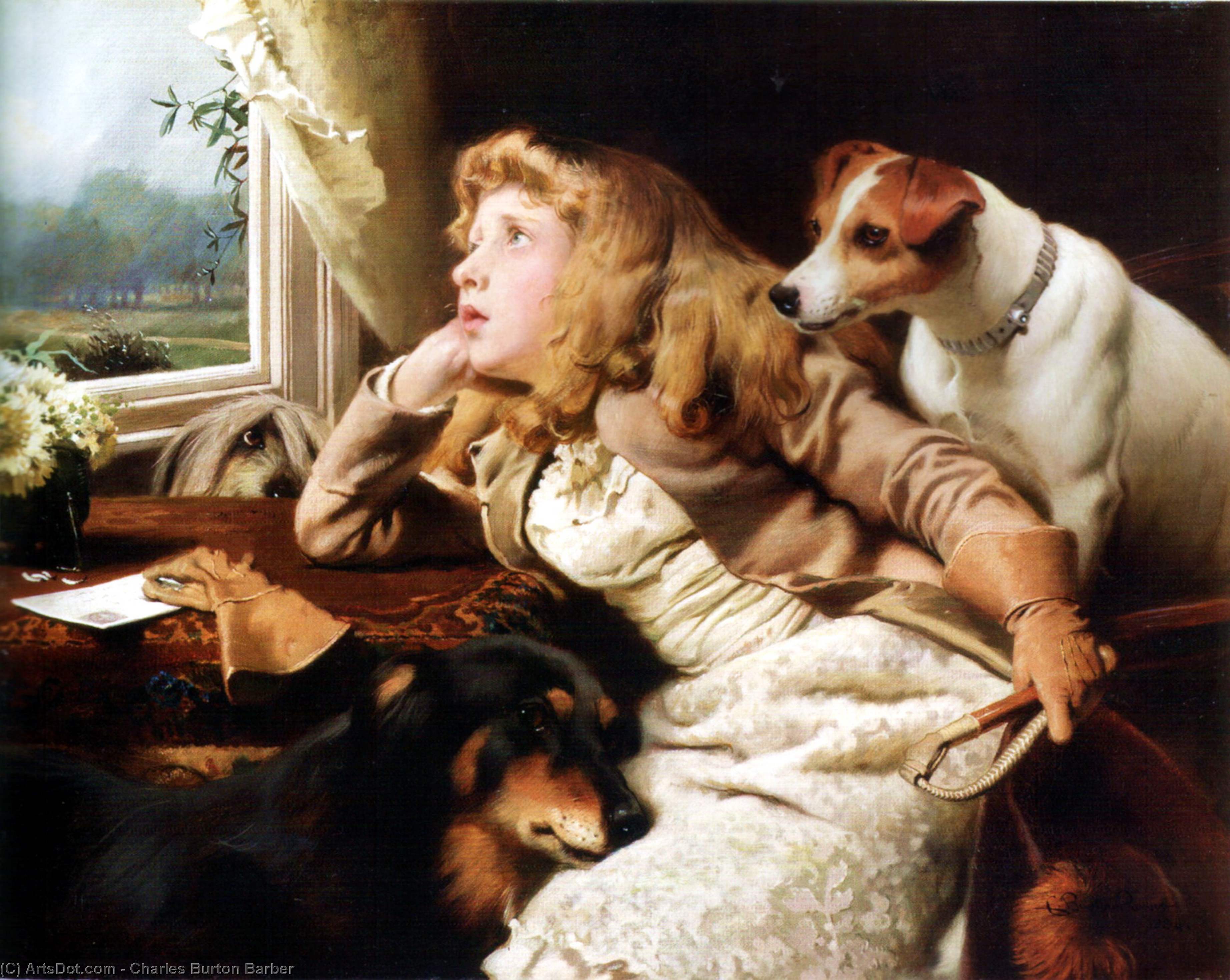 No Ride Today — Charles Burton Barber
