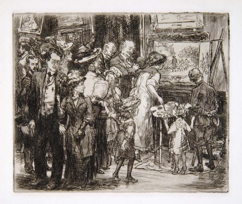 Copyist At The Metropolitan Museum (an Amateur Artist) — John French Sloan