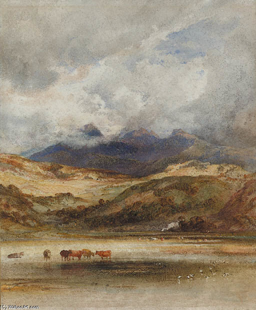 Traeth Mawr, Port Maddock, North Wales — Anthony Vandyke Copley Fielding