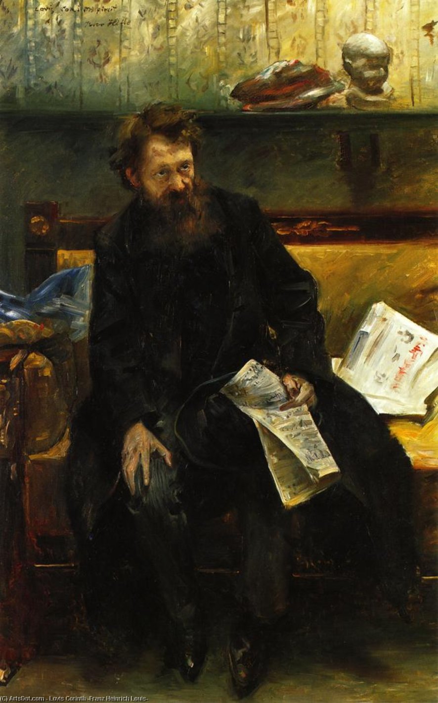 Portrait Of The Poet Peter Hille — Lovis Corinth