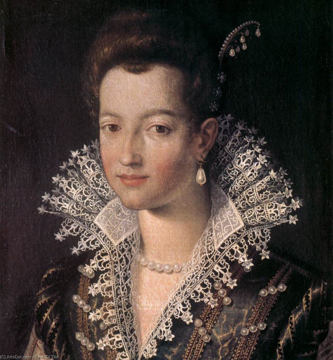 Portrait Of The Young Maria De' Medici — Santi Di Tito