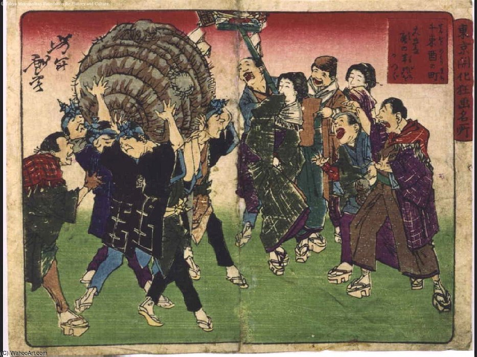The Tori-no-machi Festival — Tsukioka Yoshitoshi