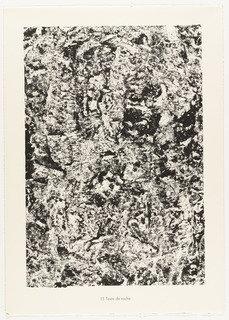 Rock Text (texte De Roche) From The Portfolio Waters, Stones, Sand (eaux, Pierres, Sable) From Phenomena (les Phénomènes) — Jean Philippe Arthur Dubuffet