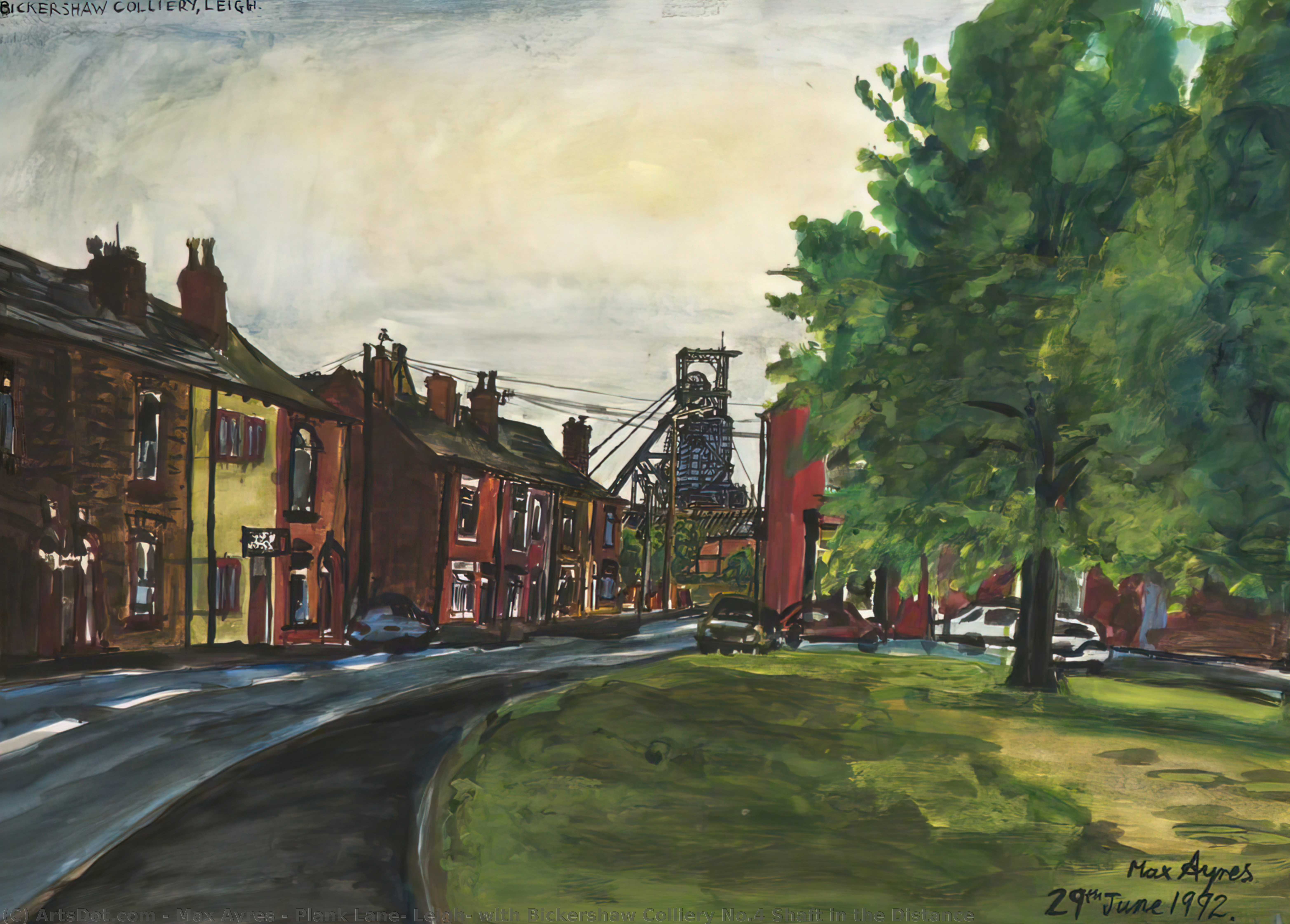 Plank Lane, Leigh, With Bickershaw Colliery No.4 Shaft In The Distance — Max Ayres