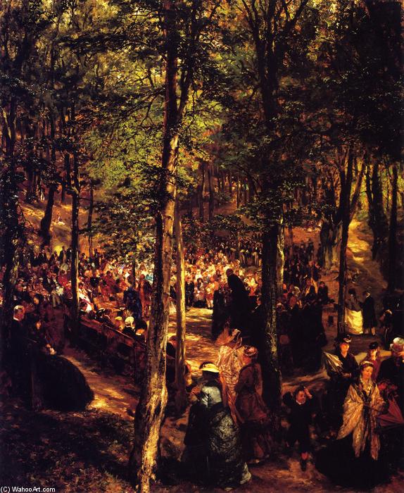 Sermon In The Beechwood At Kösen — Adolph Von Menzel
