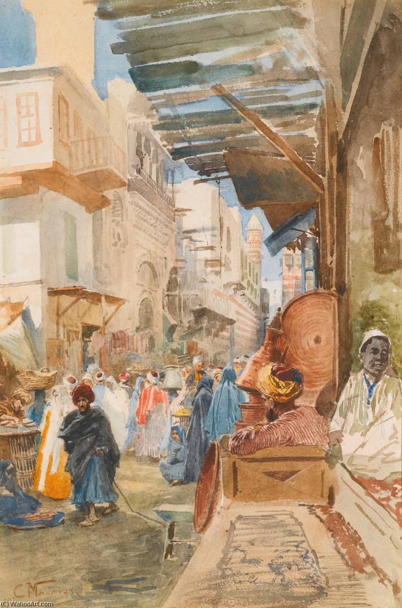 Street In Cairo — Konstantin Yegorovich Makovsky