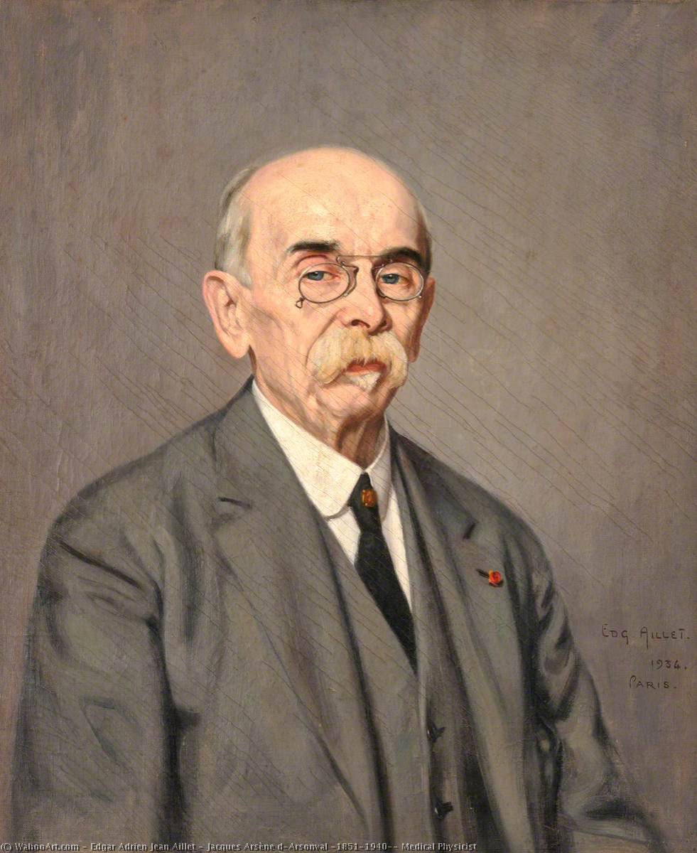 Jacques Arsène D'arsonval (1851–1940), Medical Physicist — Edgar Adrien Jean Aillet