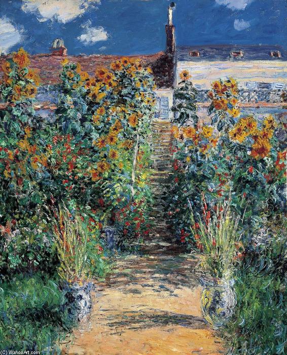 The Garden At Vetheuil — Claude Monet