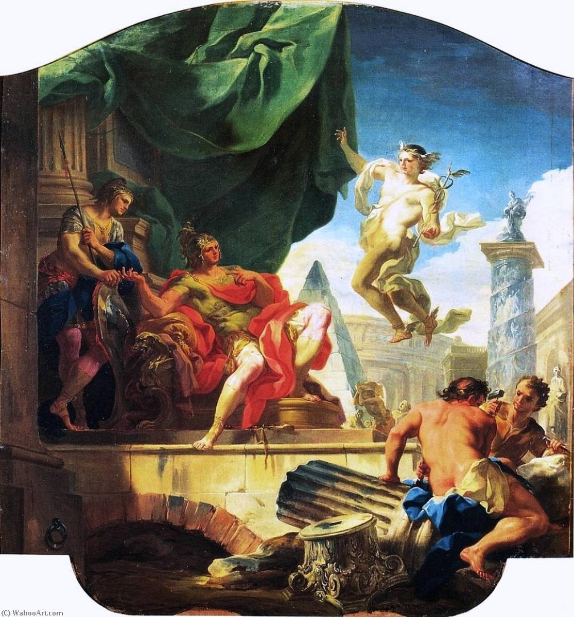 Life Of Aeneas Mercury Appearing To Aeneas — Corrado Giaquinto