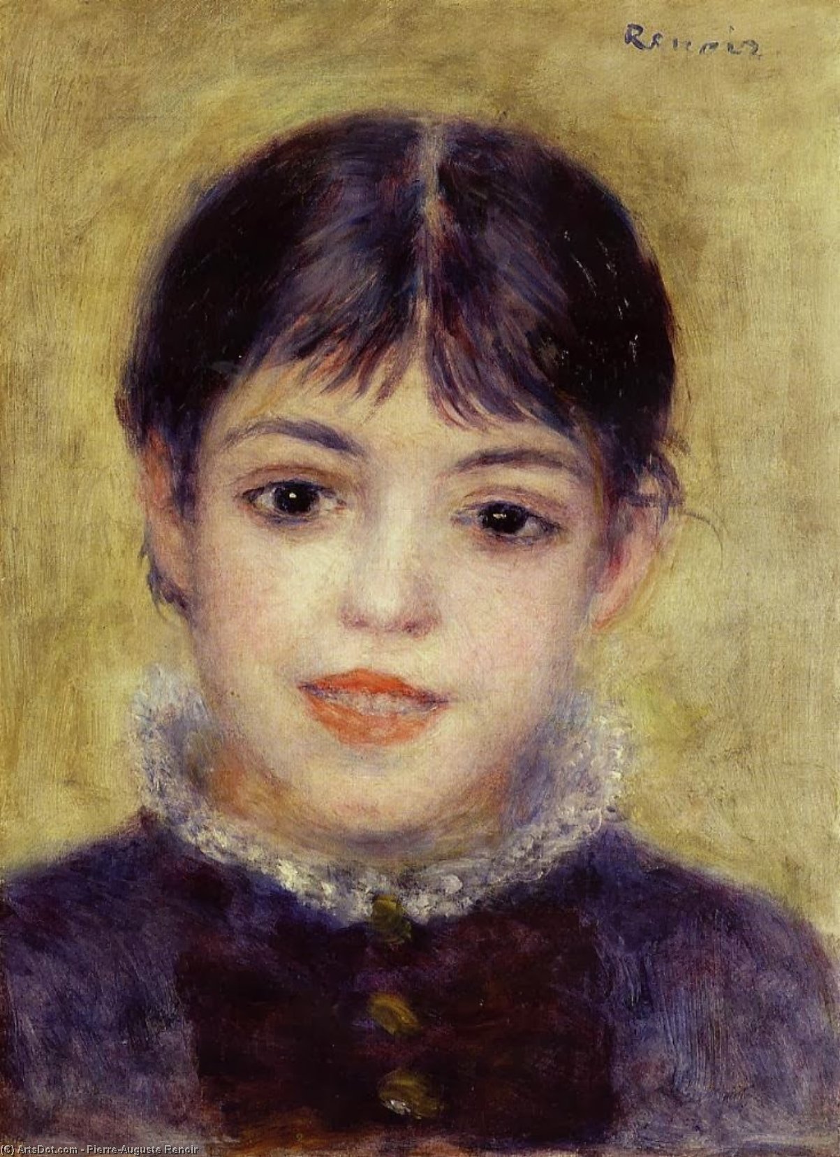 Smiling Young Girl — Pierre-auguste Renoir