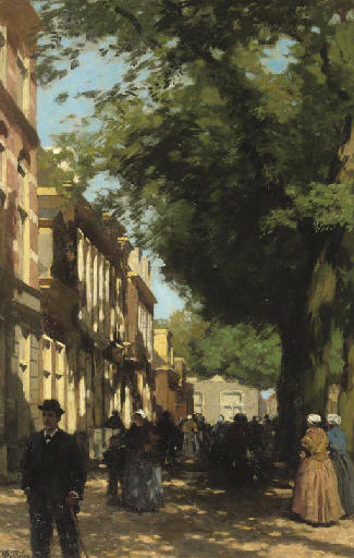 A Sunny Day On The Willemstraat, Scheveningen — Willem Bastiaan Tholen