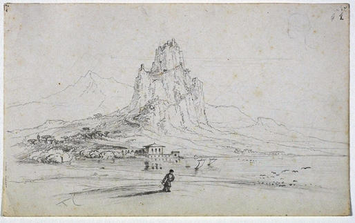 Mount By A Bay — Thomas Cole