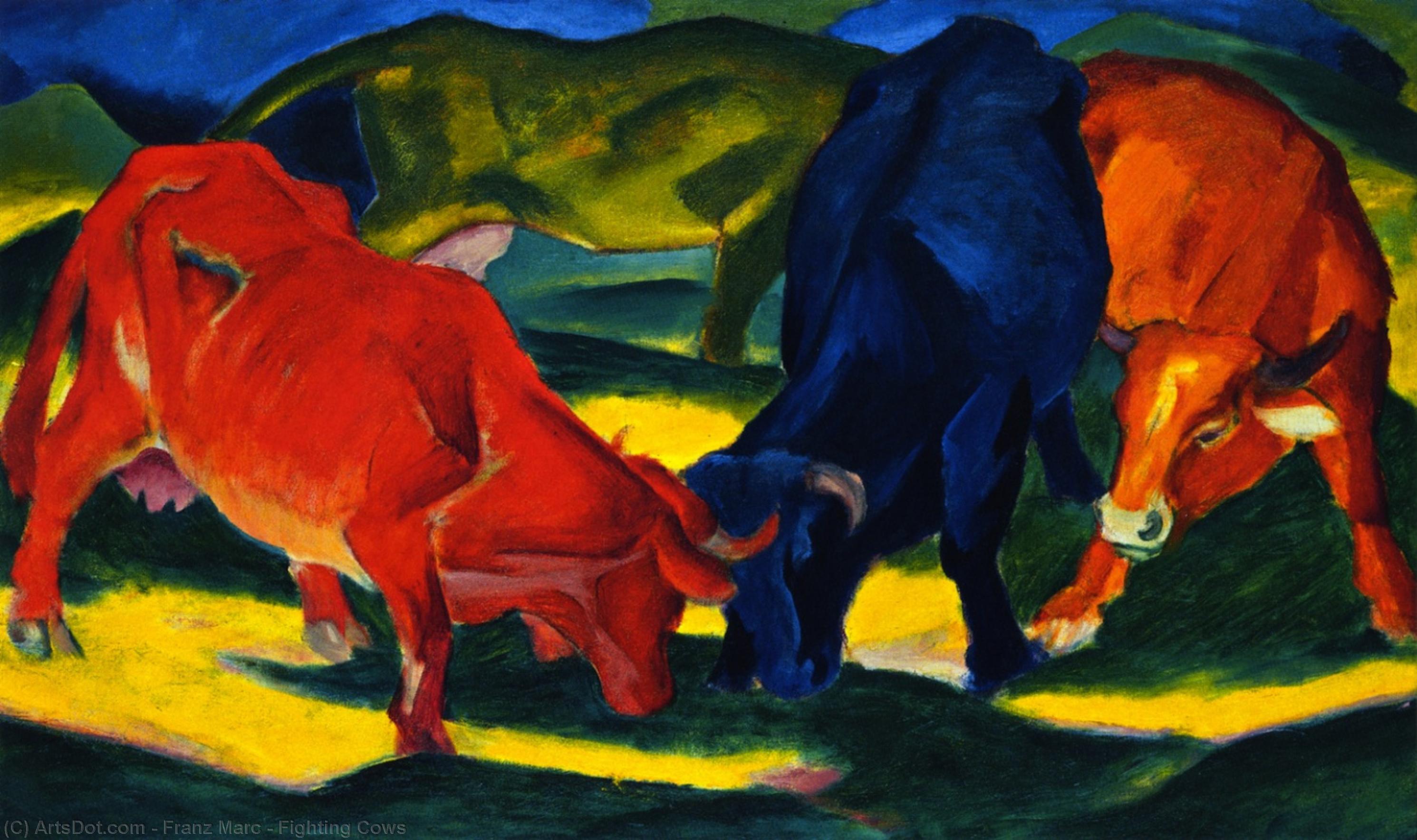 Fighting Cows — Франц Марк