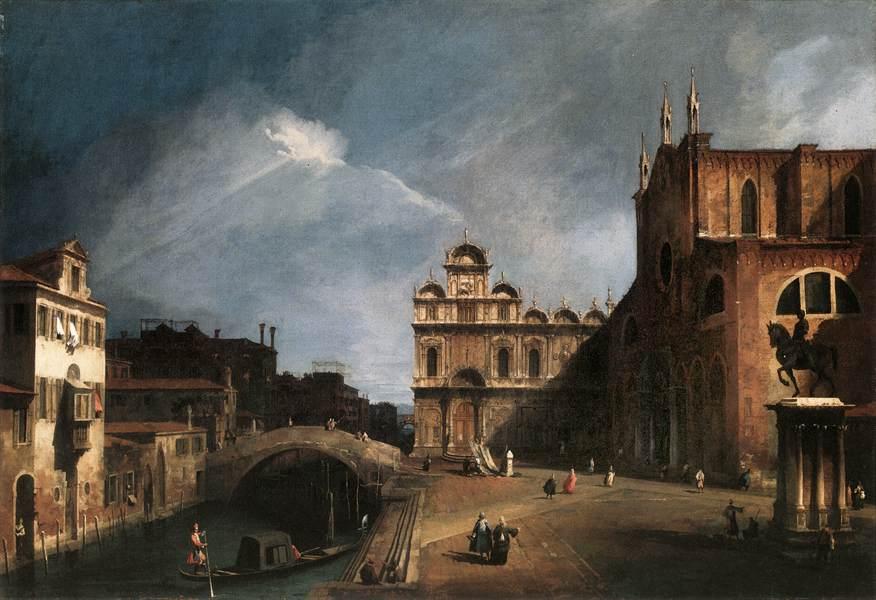 Santi Giovanni E Paolo And The Scuola Di San Marco 1 — Canaletto
