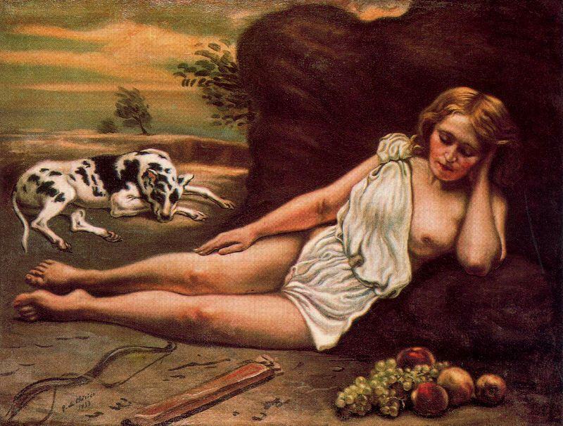 Diana Sleep In The Woods — Giorgio De Chirico