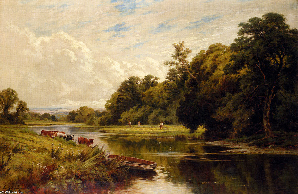 On The Banks Of The Thames — Henry Hillier Parker