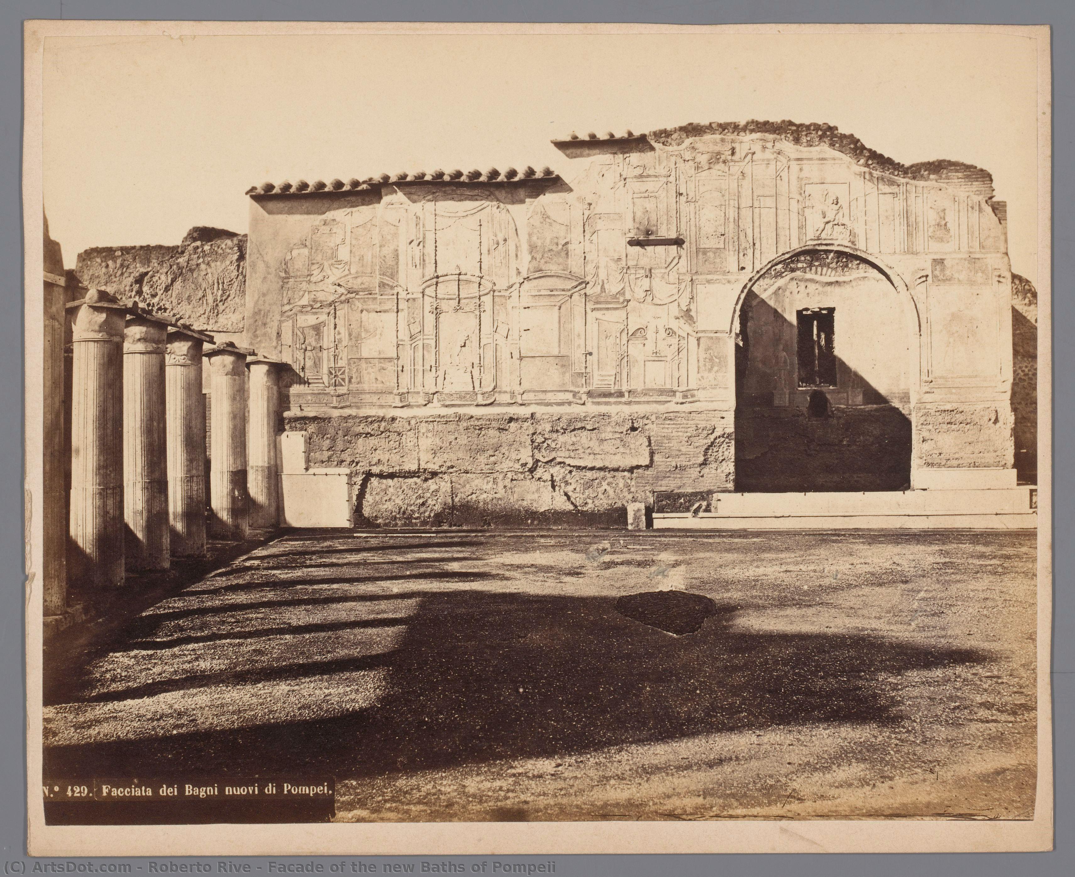 Facade Of The New Baths Of Pompeii — Roberto Rive