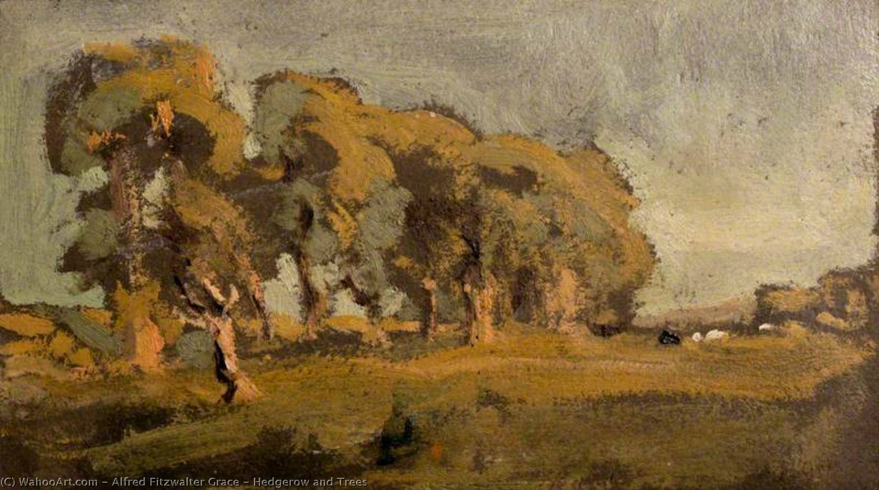 Hedgerow And Trees — Alfred Fitzwalter Grace