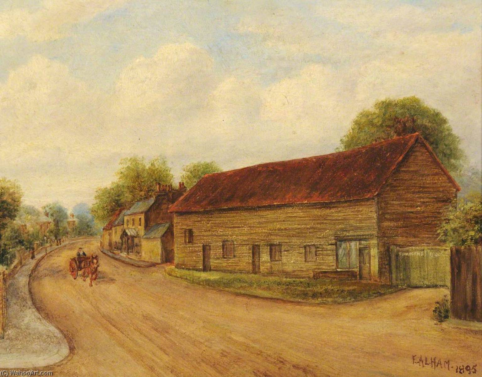 Old Barn, South Road, Southall (looking South) — Ernest A. L. Ham