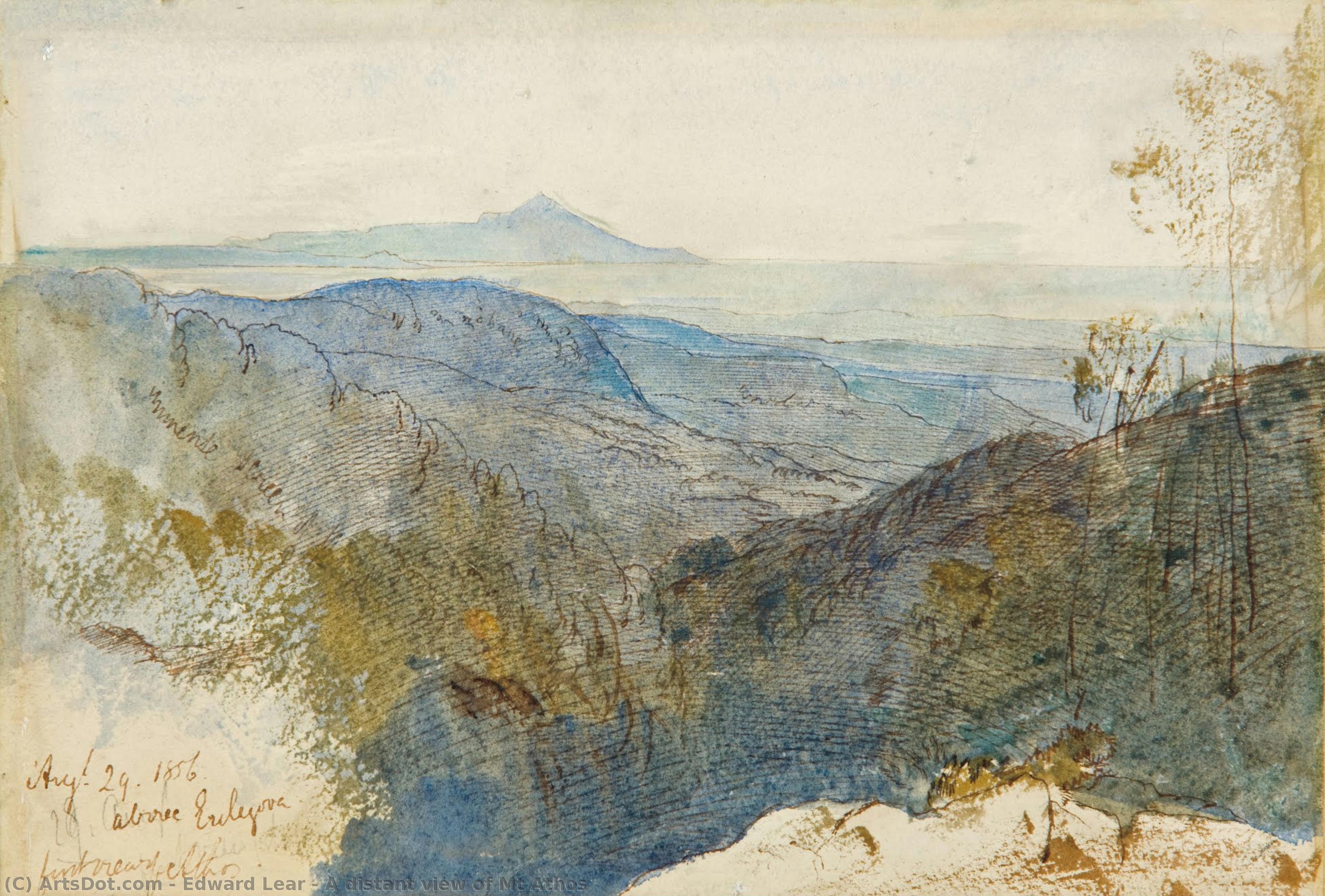 A Distant View Of Mt Athos — Эдвард Лэр
