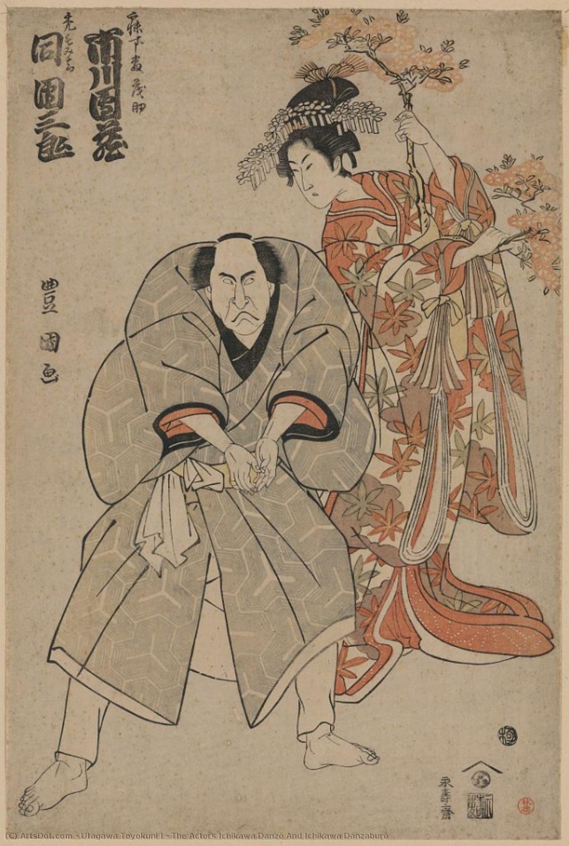 The Actors Ichikawa Danzō And Ichikawa Danzaburō — Utagawa Toyokuni I